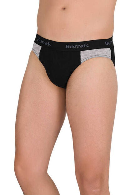 Berrak Erkek Lastik Yazılı Likra Slip Külot Resimli