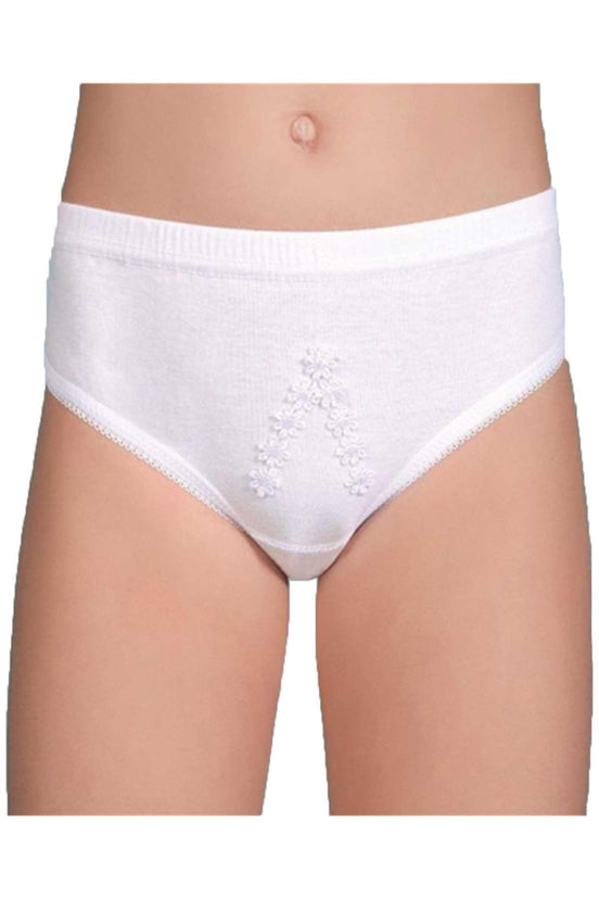 Berrak Kız Çocuk Papatya Desenli Slip Külot