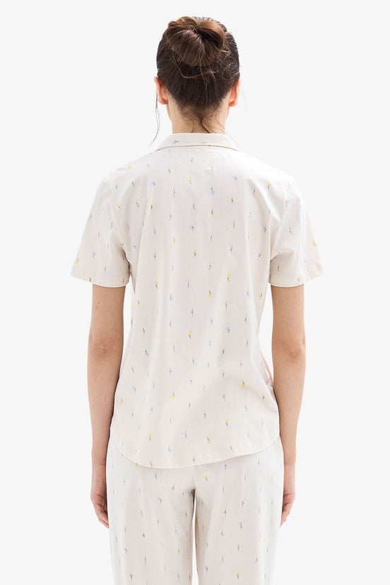 Blackspade Kadın Pijama Takımı Gömlek Yaka