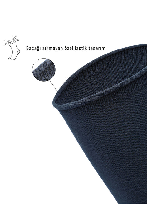 Bolero Erkek Soket Çorap Bambu Lastiksiz Roll Top