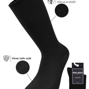 Bolero Erkek Soket Çorap Bambu Lastiksiz Roll Top