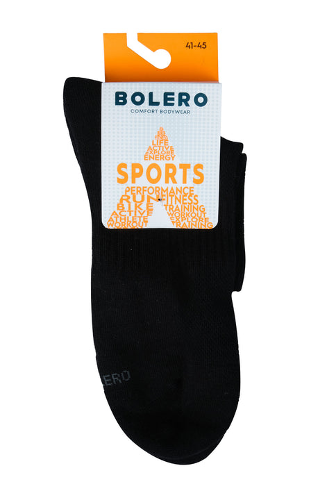 Bolero Erkek Yarım Konç Çorap Spor Taban Altı Havlu Pamuklu