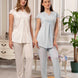 Bone Kadın Pijama Takımı Viskon Nevrürlü