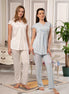 Bone Kadın Pijama Takımı Viskon Nevrürlü