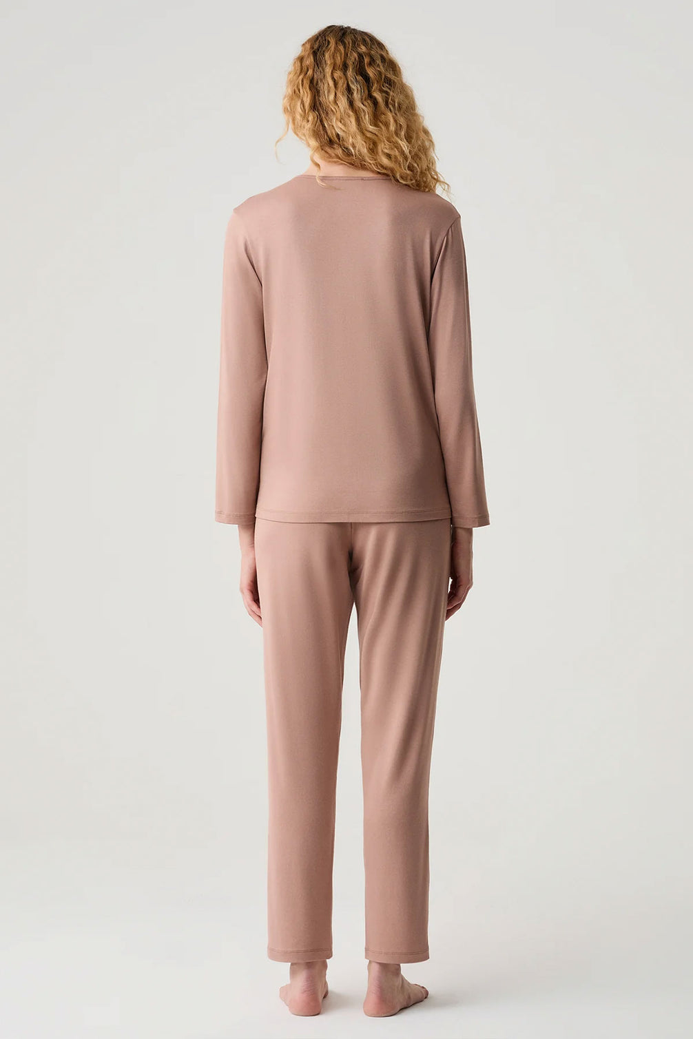 Catherine's Kadın Pijama Takımı Dantel Detaylı Gömlek Yaka