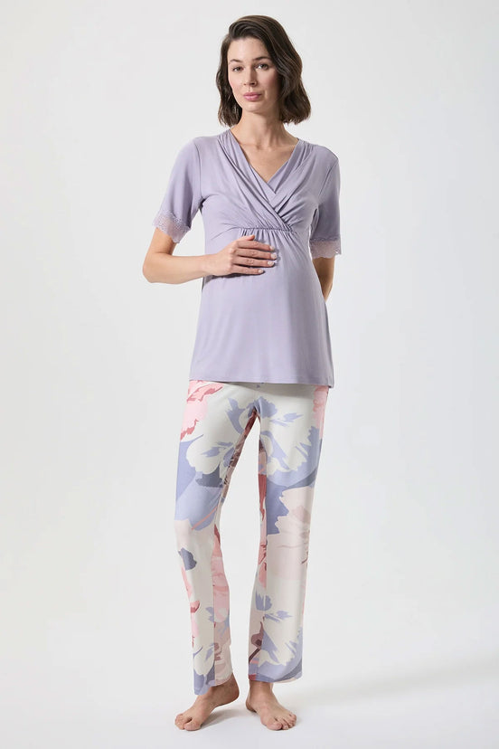 Catherine's Kadın Pijama Takımı Lohusa Emzirme Detaylı