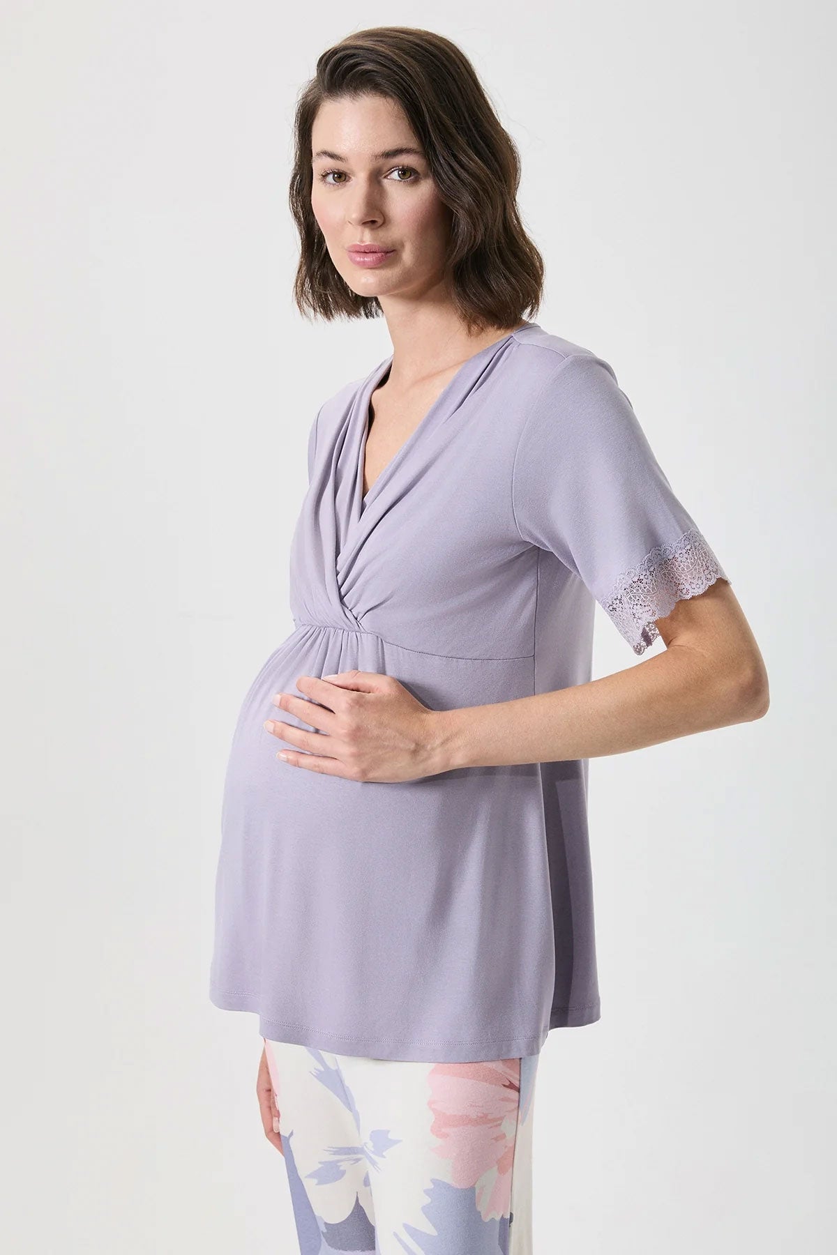 Catherine's Kadın Pijama Takımı Lohusa Emzirme Detaylı