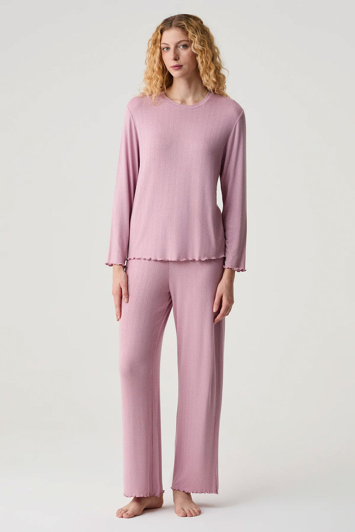 Catherine's Kadın Pijama Takımı Pointel Kumaş Rahat Kesim