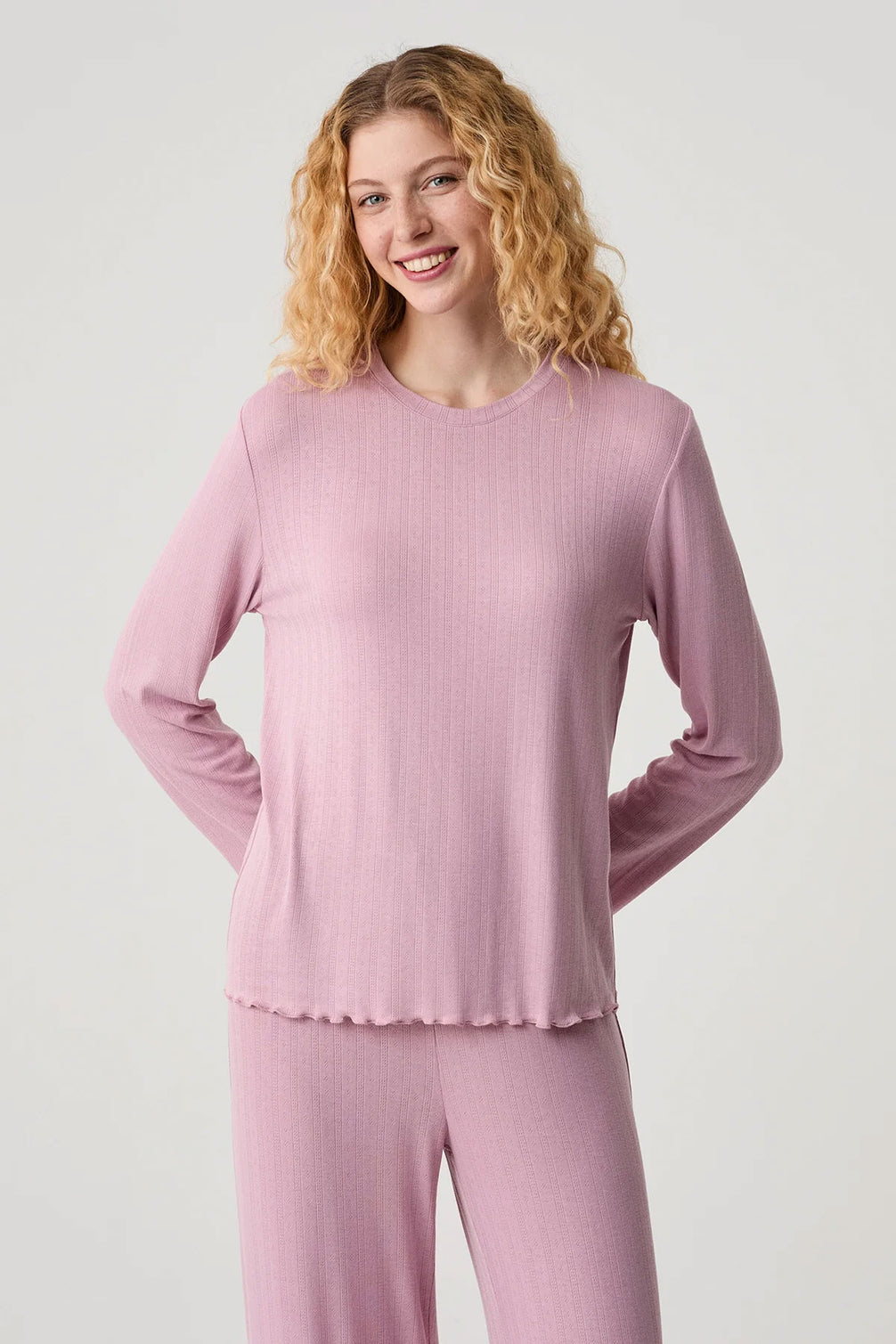 Catherine's Kadın Pijama Takımı Pointel Kumaş Rahat Kesim