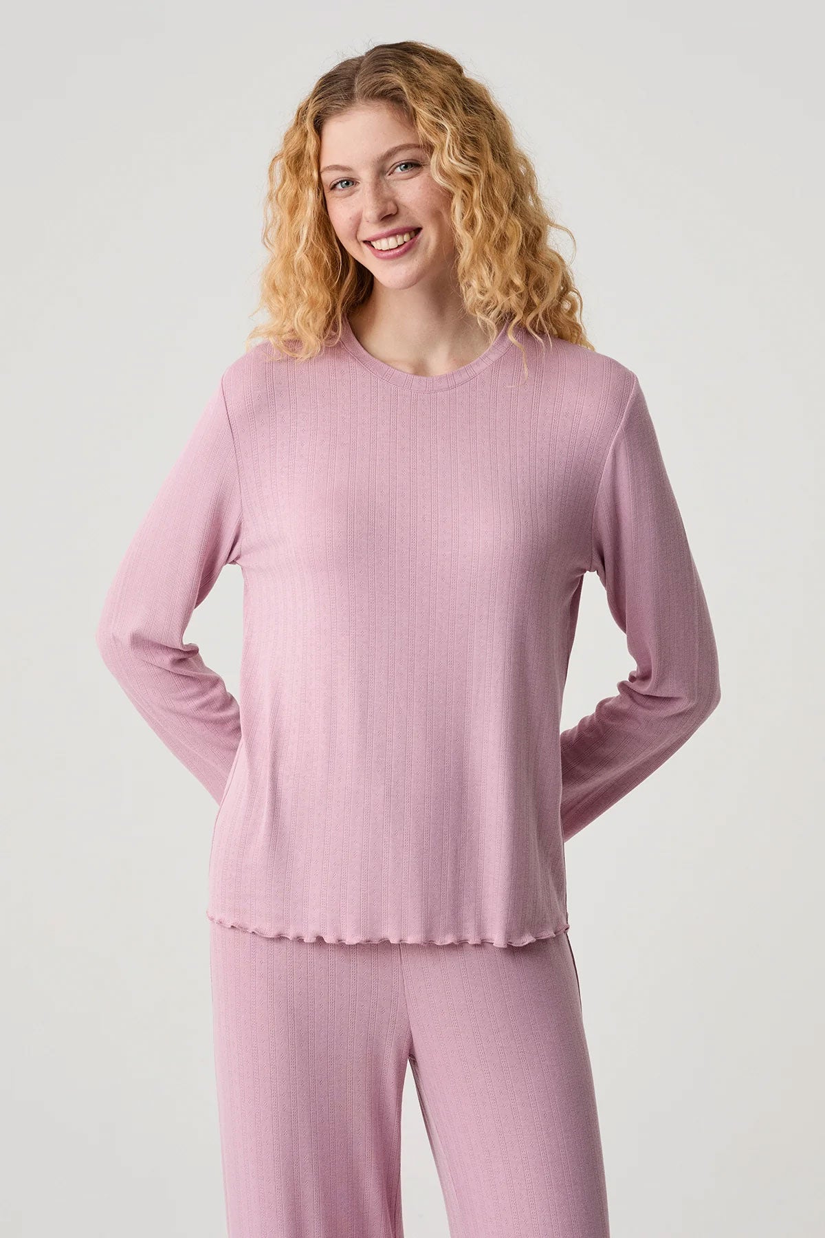 Catherine's Kadın Pijama Takımı Pointel Kumaş Rahat Kesim