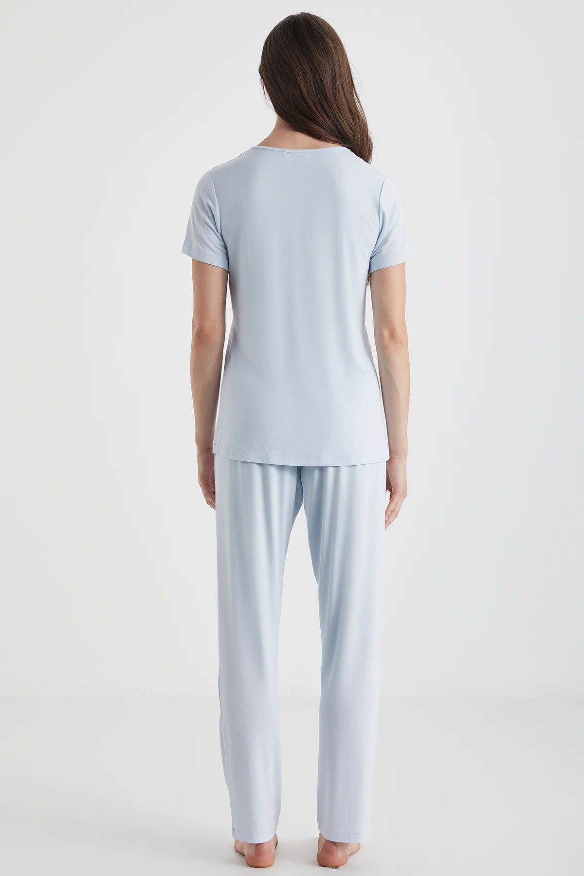 Catherine's Kadın Pijama Takımı V Yaka Kısa Kollu