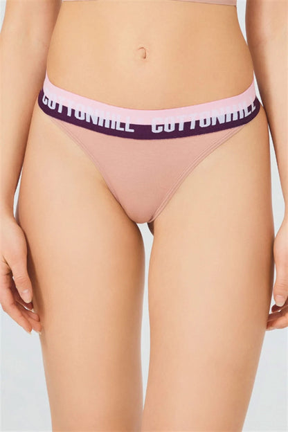 Cotton Hill Kadın Tanga Külot Beli Lastikli