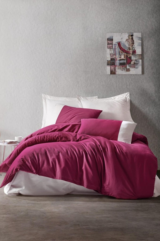 Cottonbox Nevresim Takımı Plain Ranforce Çift Kişilik