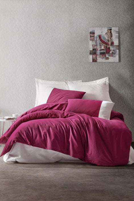 Cottonbox Nevresim Takımı Plain Ranforce Çift Kişilik
