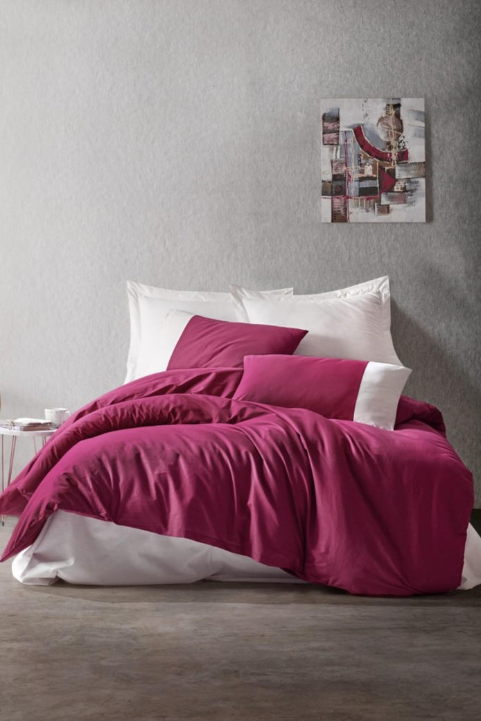 Cottonbox Nevresim Takımı Plain Ranforce Çift Kişilik
