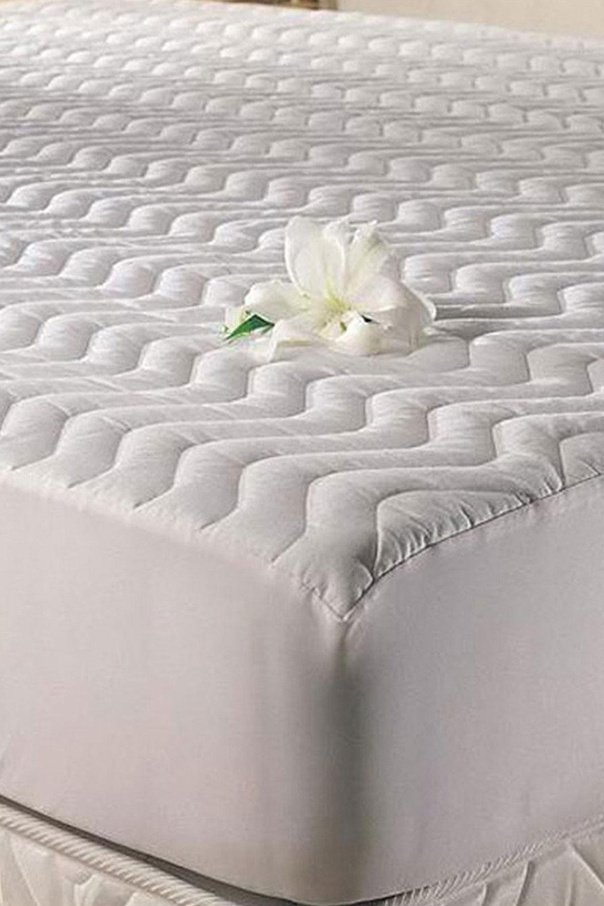 Cottonbox Yatak Koruyucu-Alez Sıvı Geçirmez Kapitoneli Ranforce Fitted 180x200 + 30cm