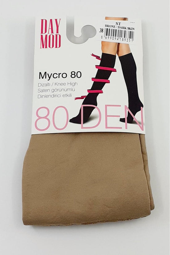 Daymod Kadın İnce Dizaltı Çorap Mikro 80