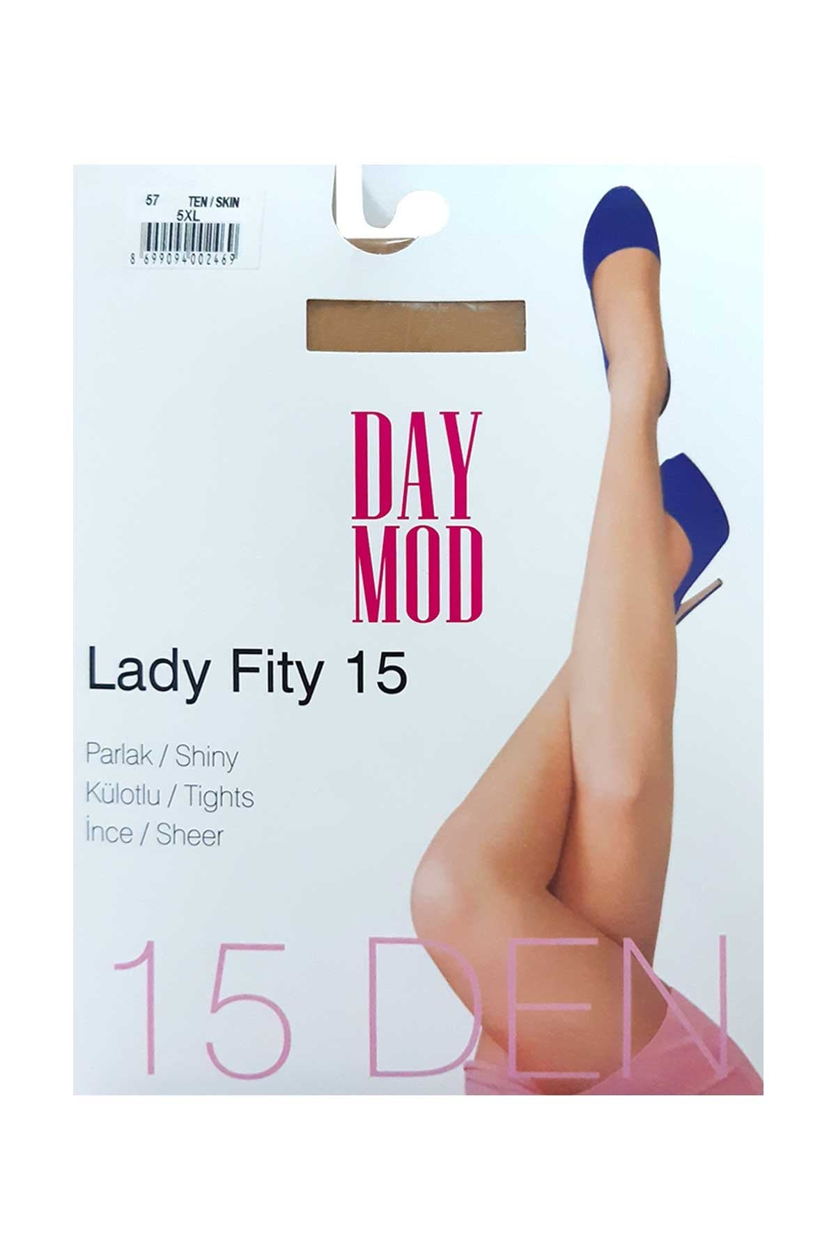 Daymod Kadın İnce Külotlu Çorap Likralı Lady Fit 15 Denye Maksi