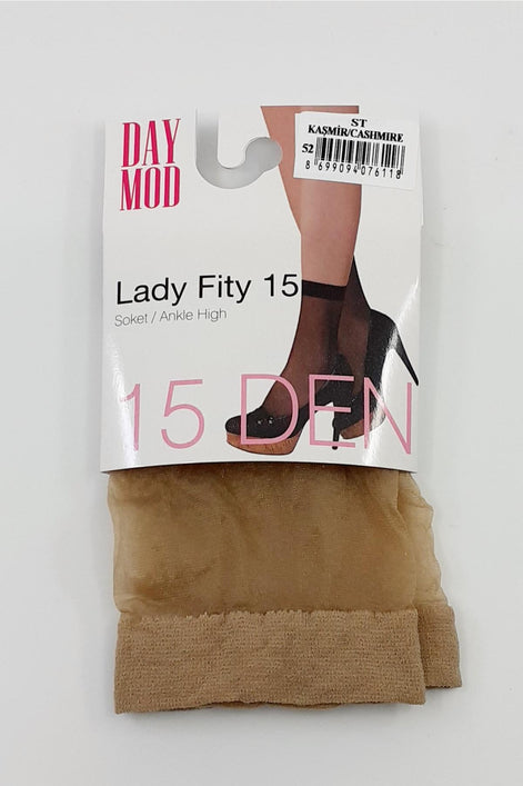Daymod Kadın İnce Soket Çorap Likralı Kısa Fit 15