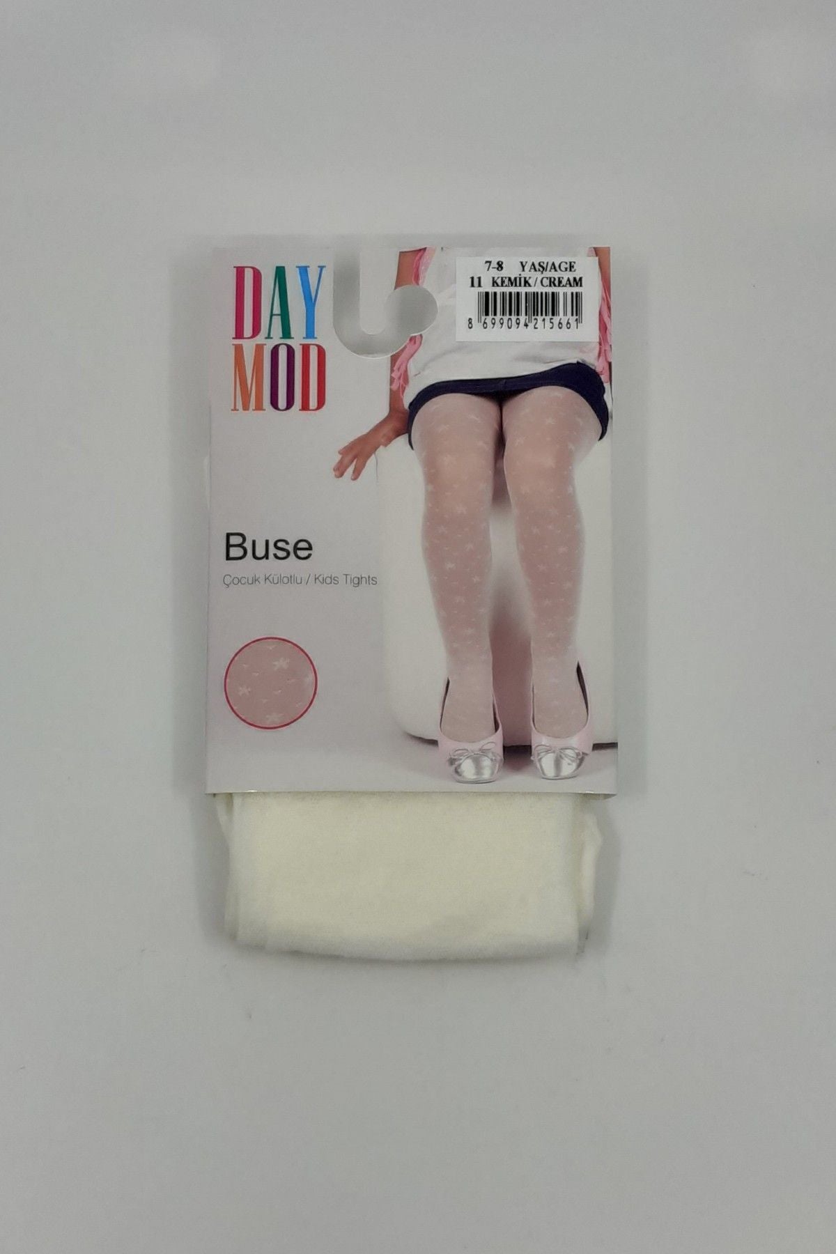 Daymod Kız Çocuk İnce Külotlu Çorap Buse Desenli