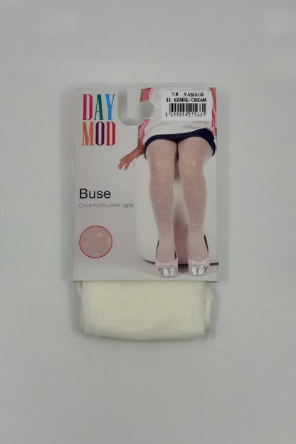 Daymod Kız Çocuk İnce Külotlu Çorap Buse Desenli