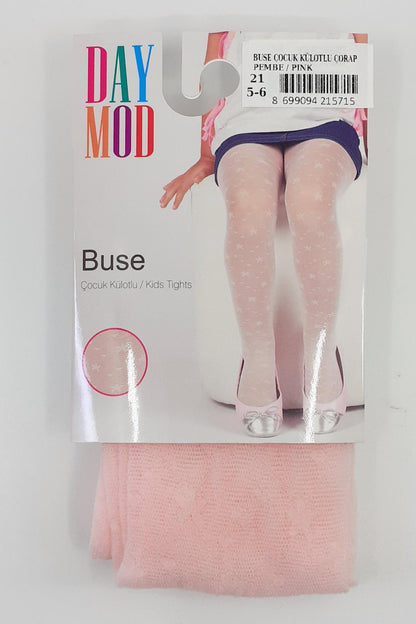 Daymod Kız Çocuk İnce Külotlu Çorap Buse Desenli