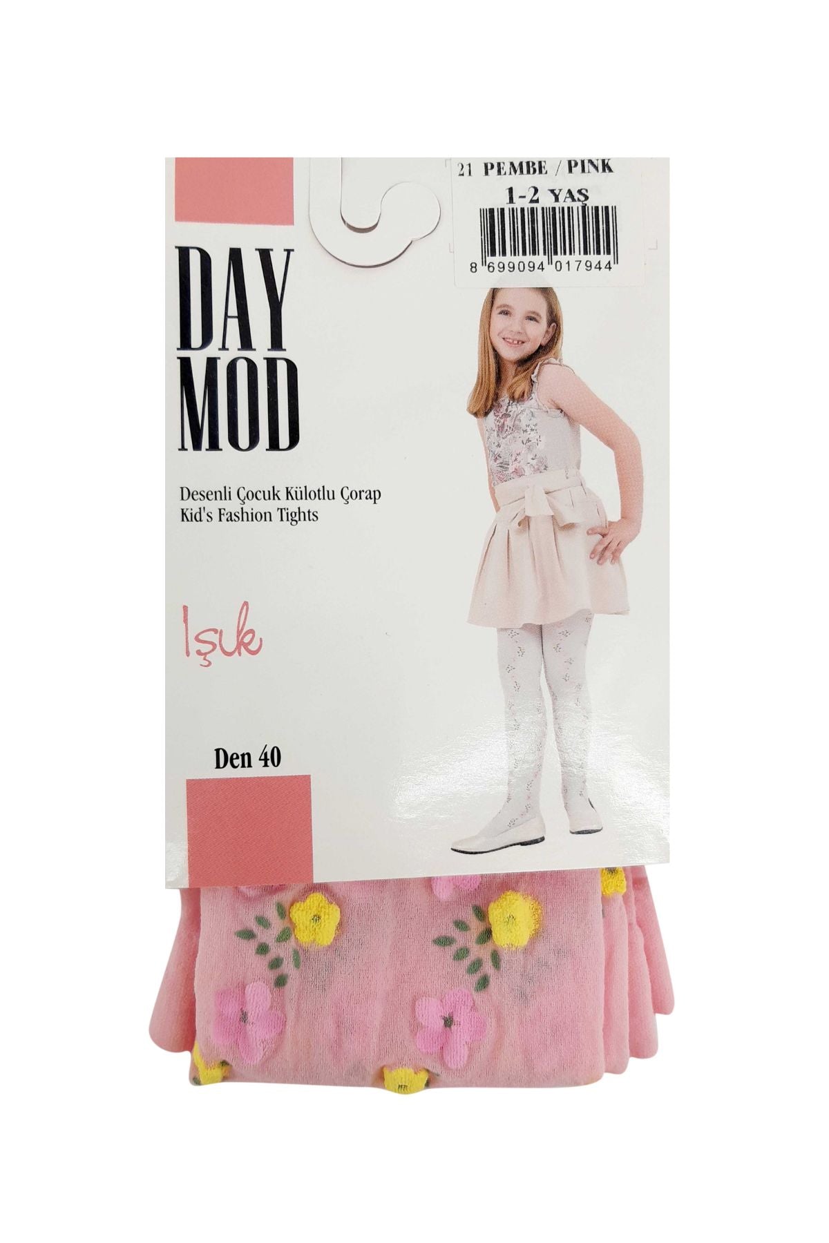 Daymod Kız Çocuk İnce Külotlu Çorap Işık Desenli