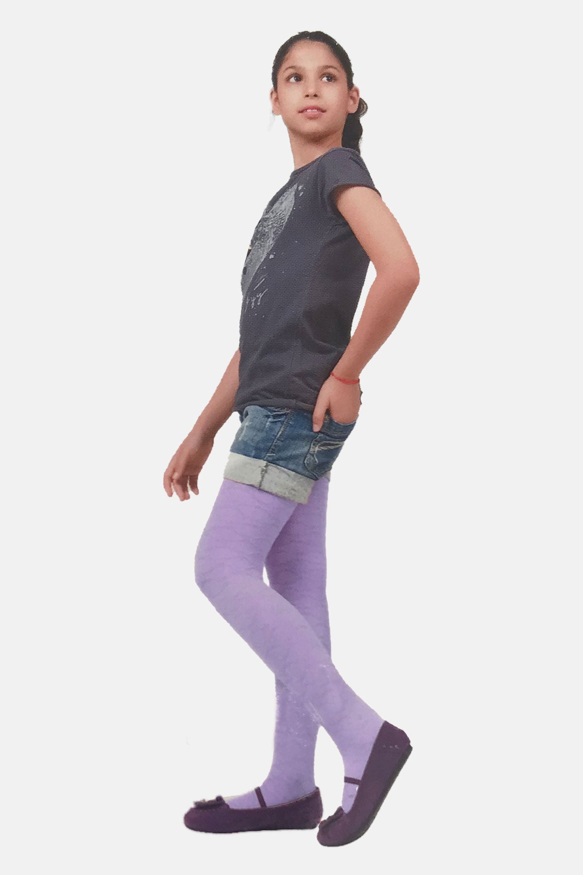 Daymod Kız Çocuk İnce Külotlu Çorap Lara Desenli