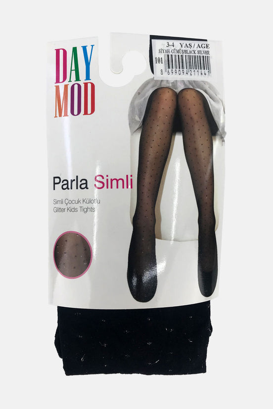 Daymod Kız Çocuk İnce Külotlu Çorap Parlak