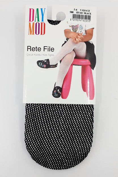 Daymod Kız Çocuk İnce Külotlu Çorap Rete File