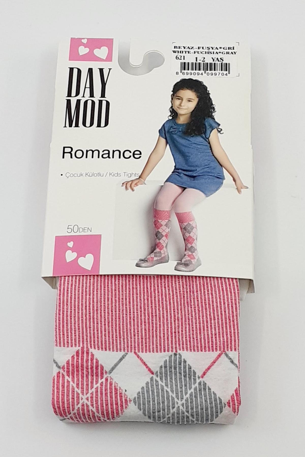 Daymod Kız Çocuk İnce Külotlu Çorap Romance