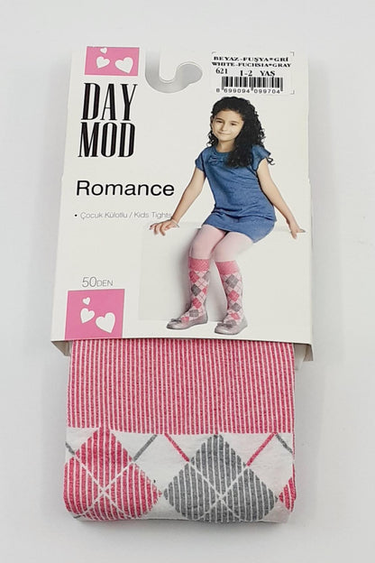 Daymod Kız Çocuk İnce Külotlu Çorap Romance