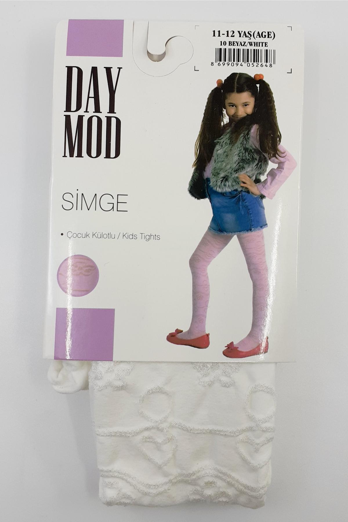 Daymod Kız Çocuk İnce Külotlu Çorap Simge Desenli