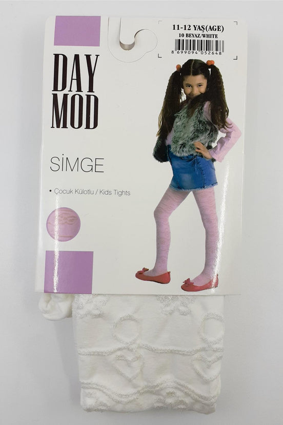 Daymod Kız Çocuk İnce Külotlu Çorap Simge Desenli