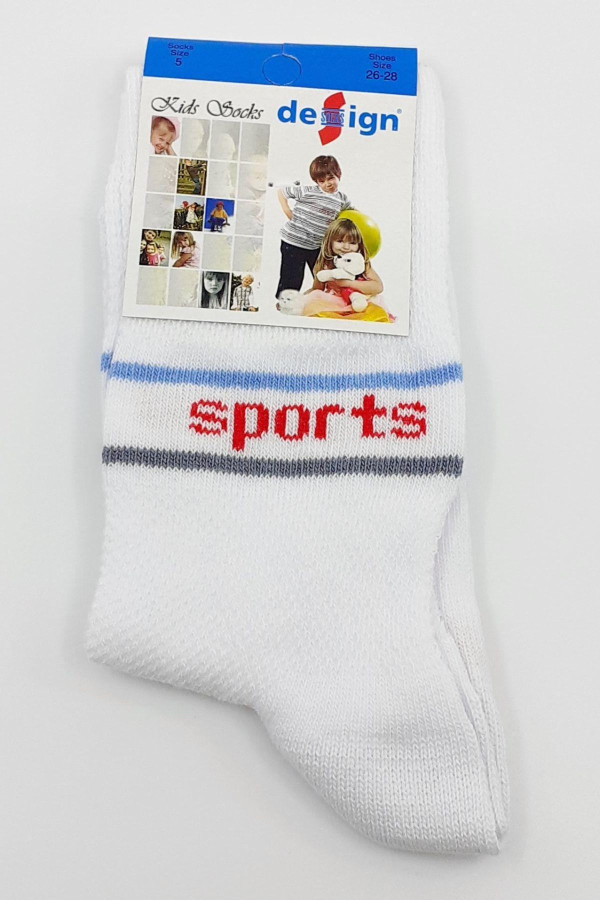 Design Erkek Çocuk Soket Çorap Lacoste-10 Likralı
