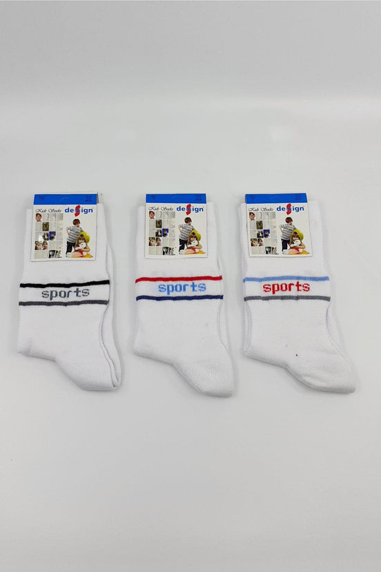 Design Erkek Çocuk Soket Çorap Lacoste-10 Likralı