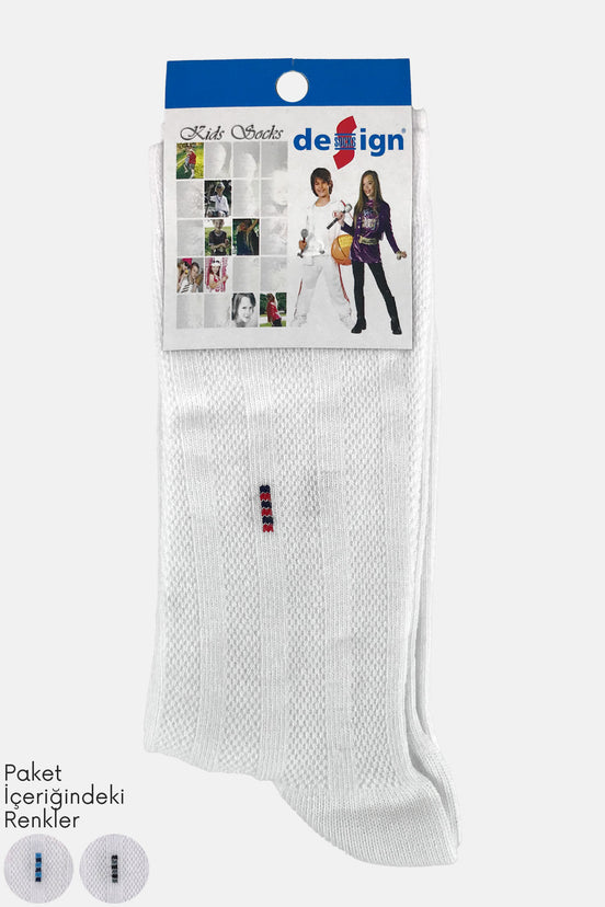 Design Erkek Çocuk Soket Çorap Lacoste-6 Likralı