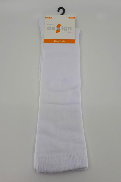 Design Kız Çocuk Dizaltı Pantolon Çorabı Düz