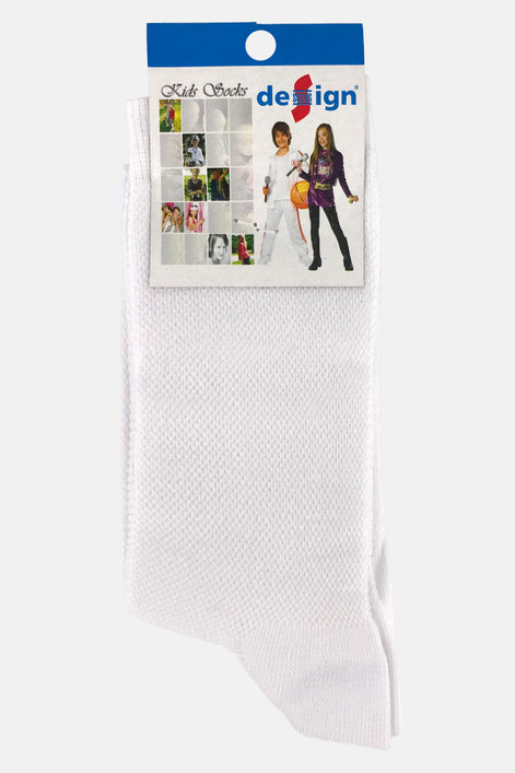 Design Kız Çocuk Soket Çorap Lacoste Fileli