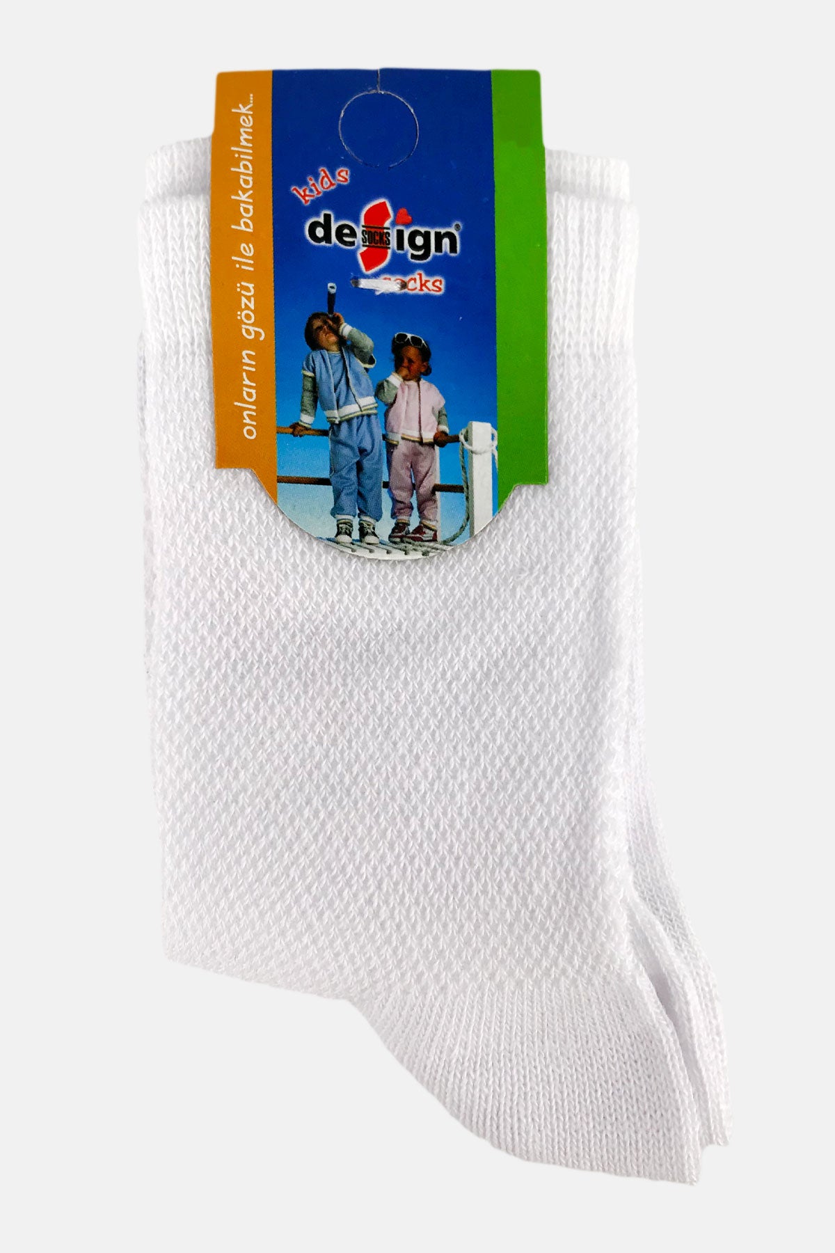 Design Kız Çocuk Soket Çorap Lacoste Fileli