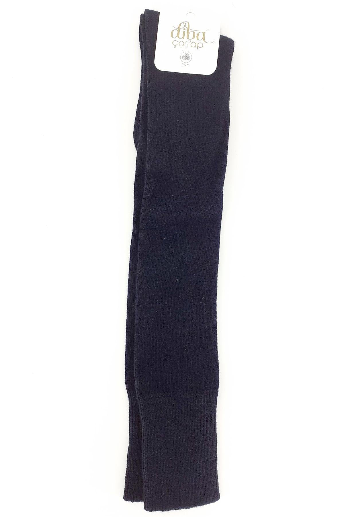 Diba Kadın Pantolon Çorabı Lambswool Likralı Düz Spor