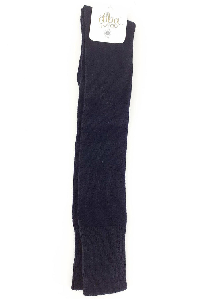 Diba Kadın Pantolon Çorabı Lambswool Likralı Düz Spor