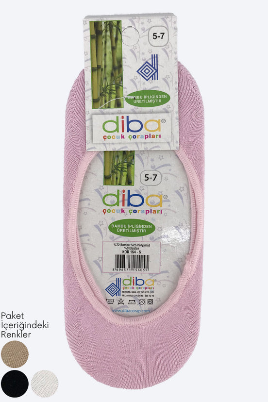 Diba Kız Çocuk Babet Çorap Bambu