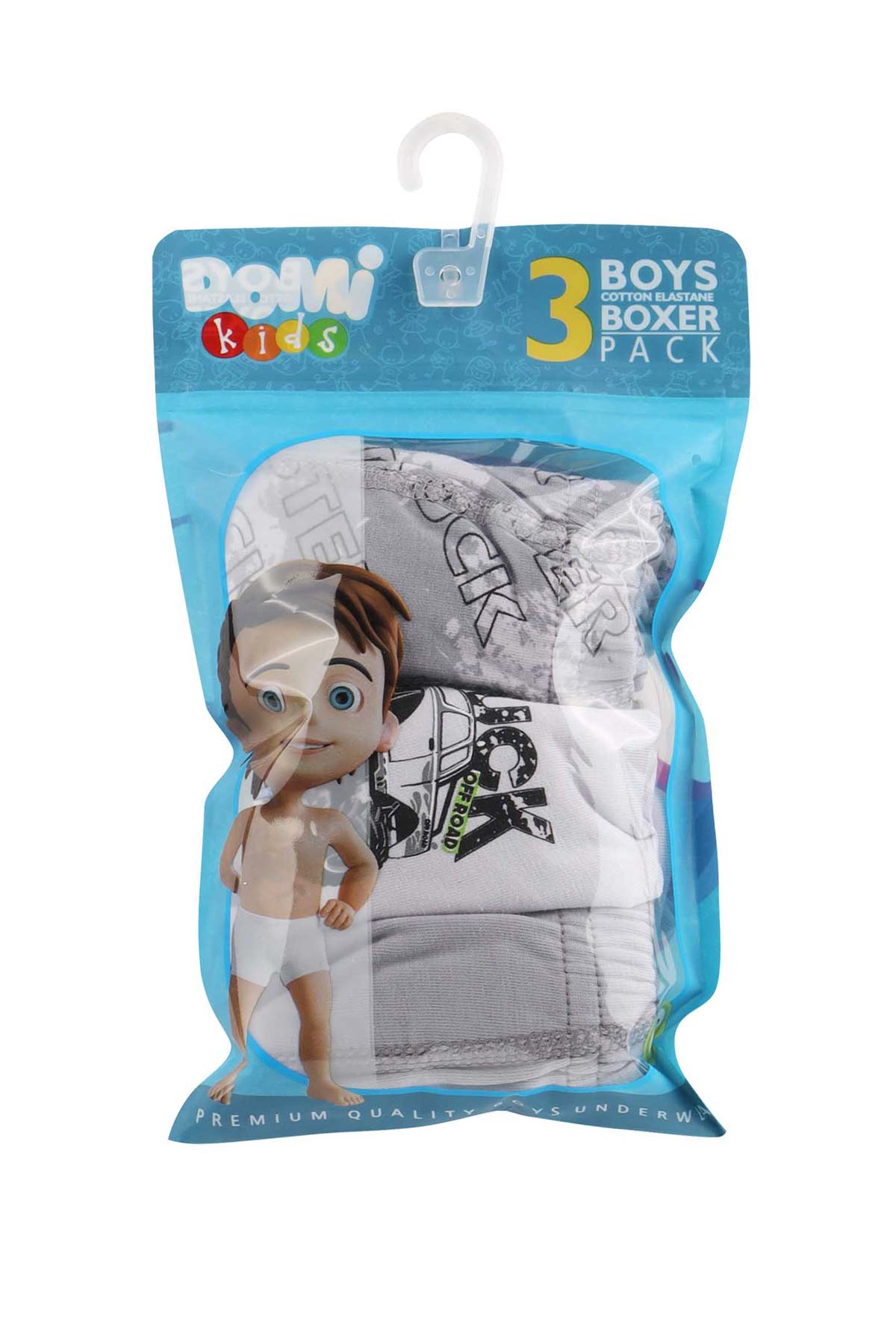 Domi Kids Erkek Çocuk Boxer 3'lü