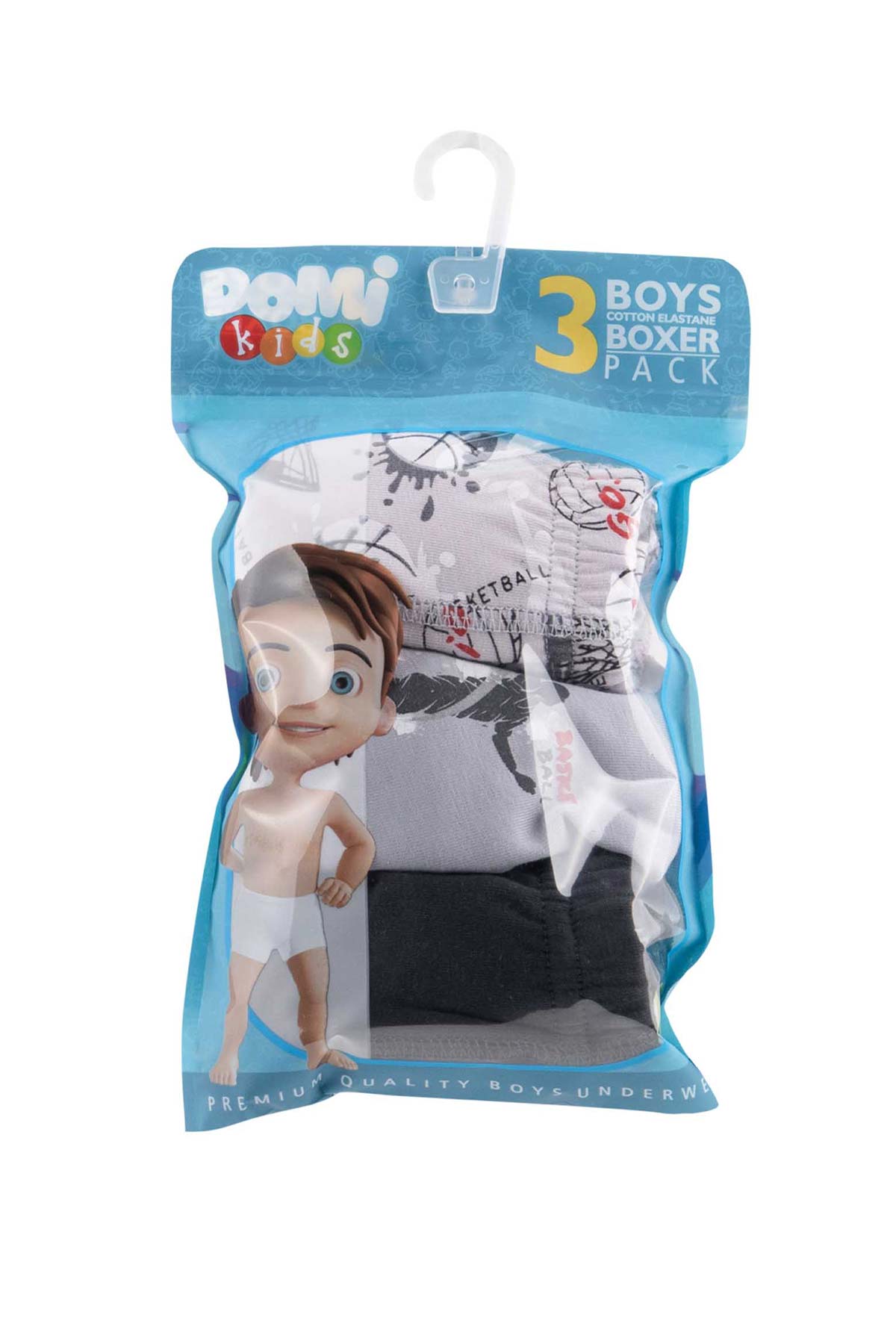 Domi Kids Erkek Çocuk Boxer 3'lü