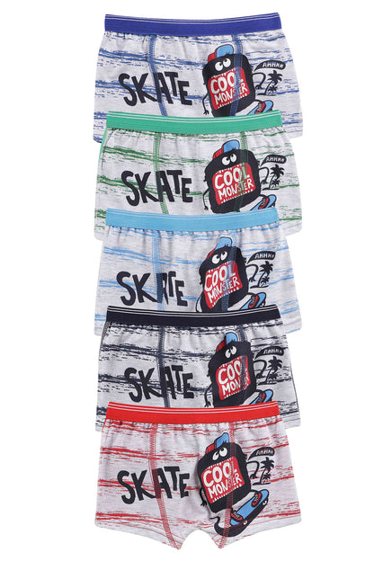 Domi Kids Erkek Çocuk Boxer Baskılı