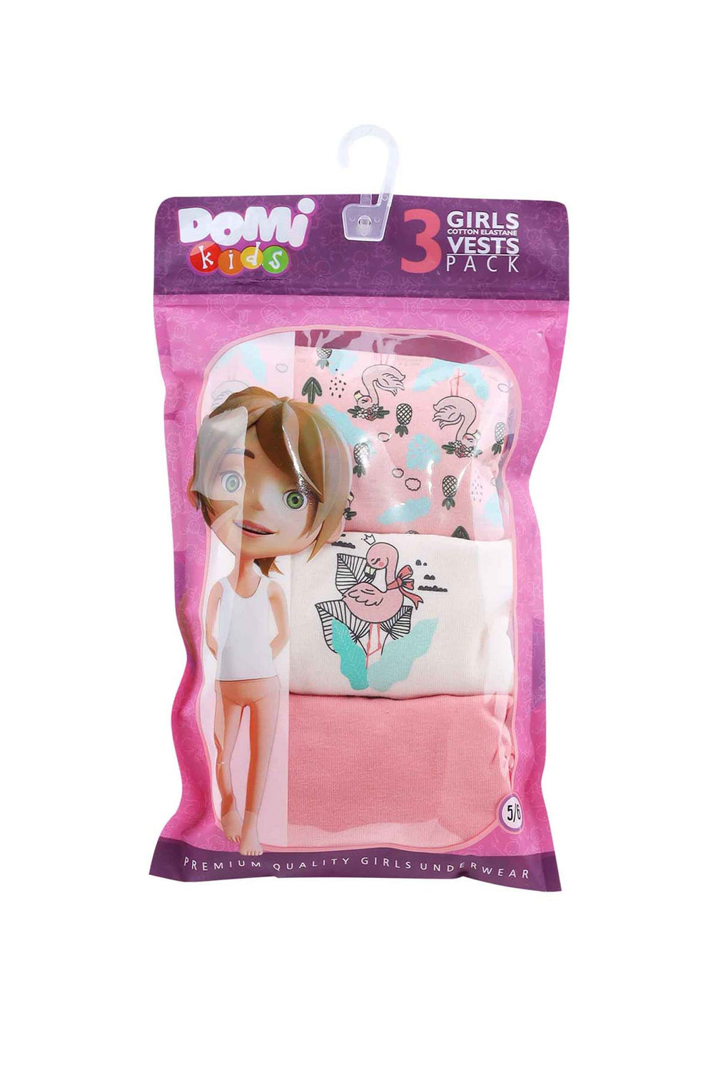Domi Kids Kız Çocuk Atlet 3'lü