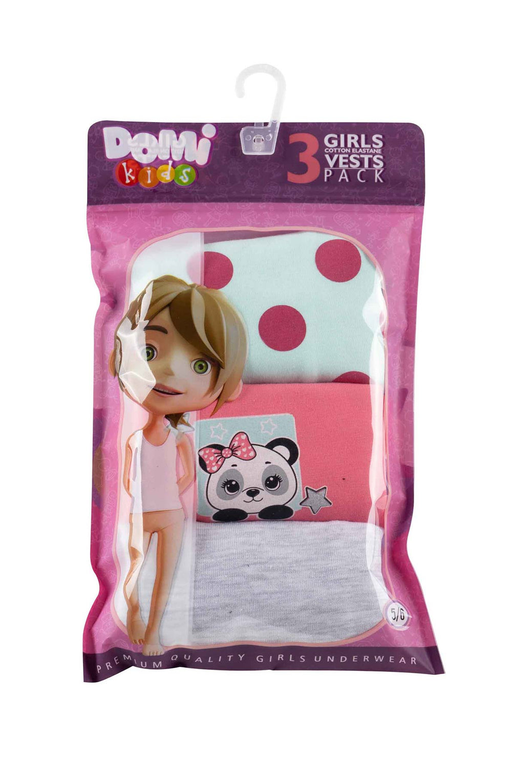 Domi Kids Kız Çocuk Atlet 3'lü