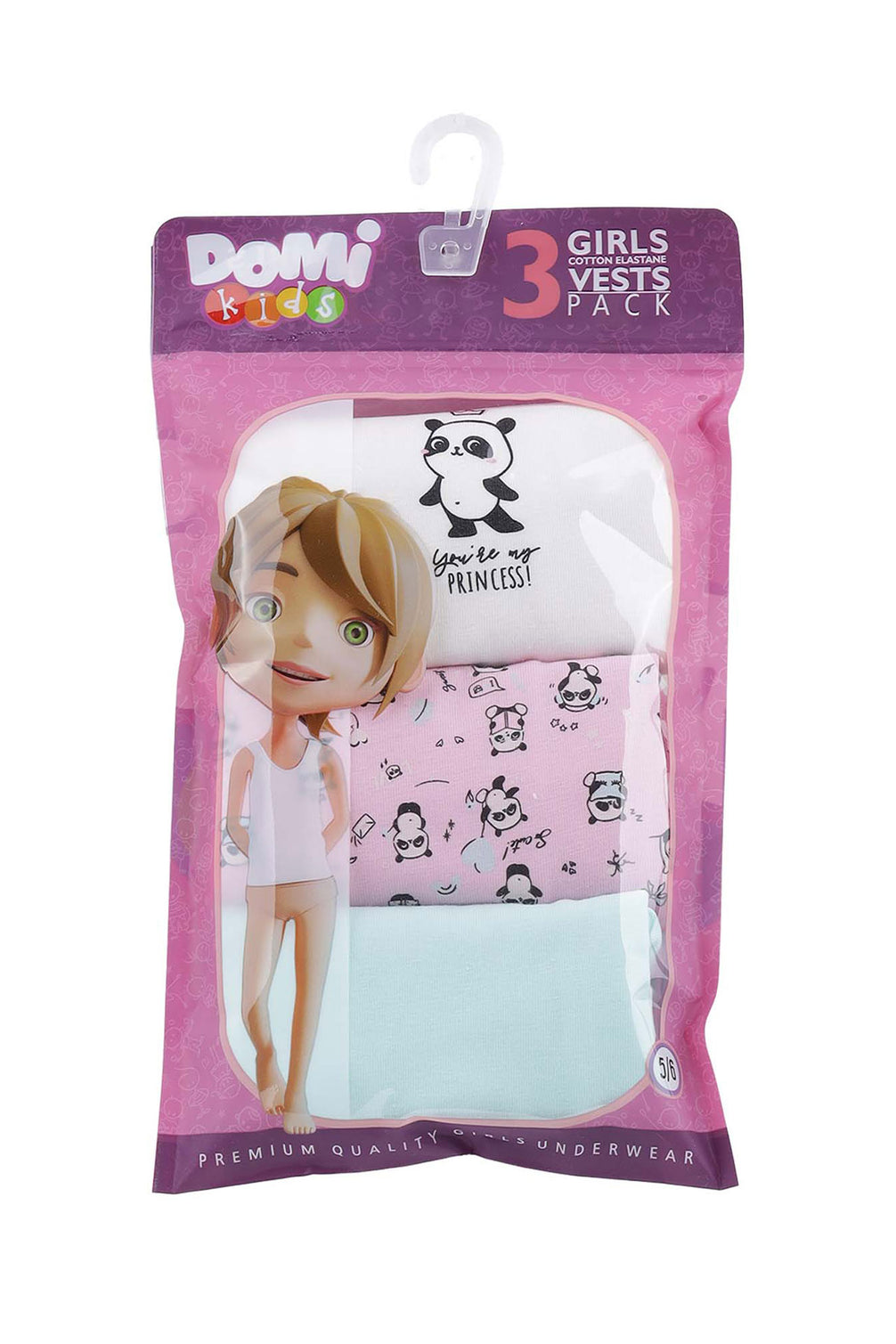 Domi Kids Kız Çocuk Atlet 3'lü