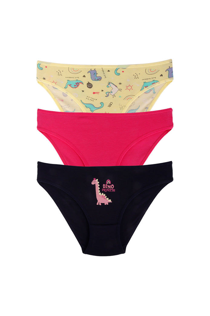 Domi Kids Kız Çocuk Bikini Külot 3'lü